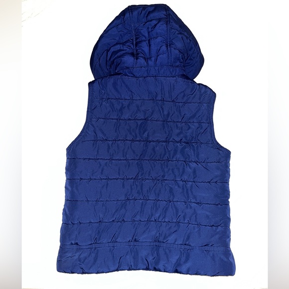 Justice reversible puffer vest with removable hood - Picture 3 of 5